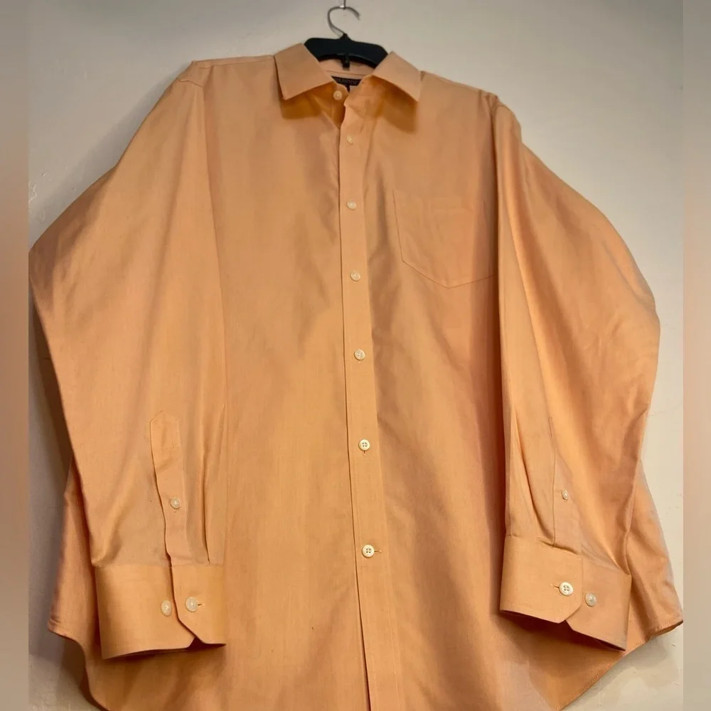 Banana Republic~Men’s Warm Peach Dress Shirt~Button-Up~Long Sleeve~Size XL